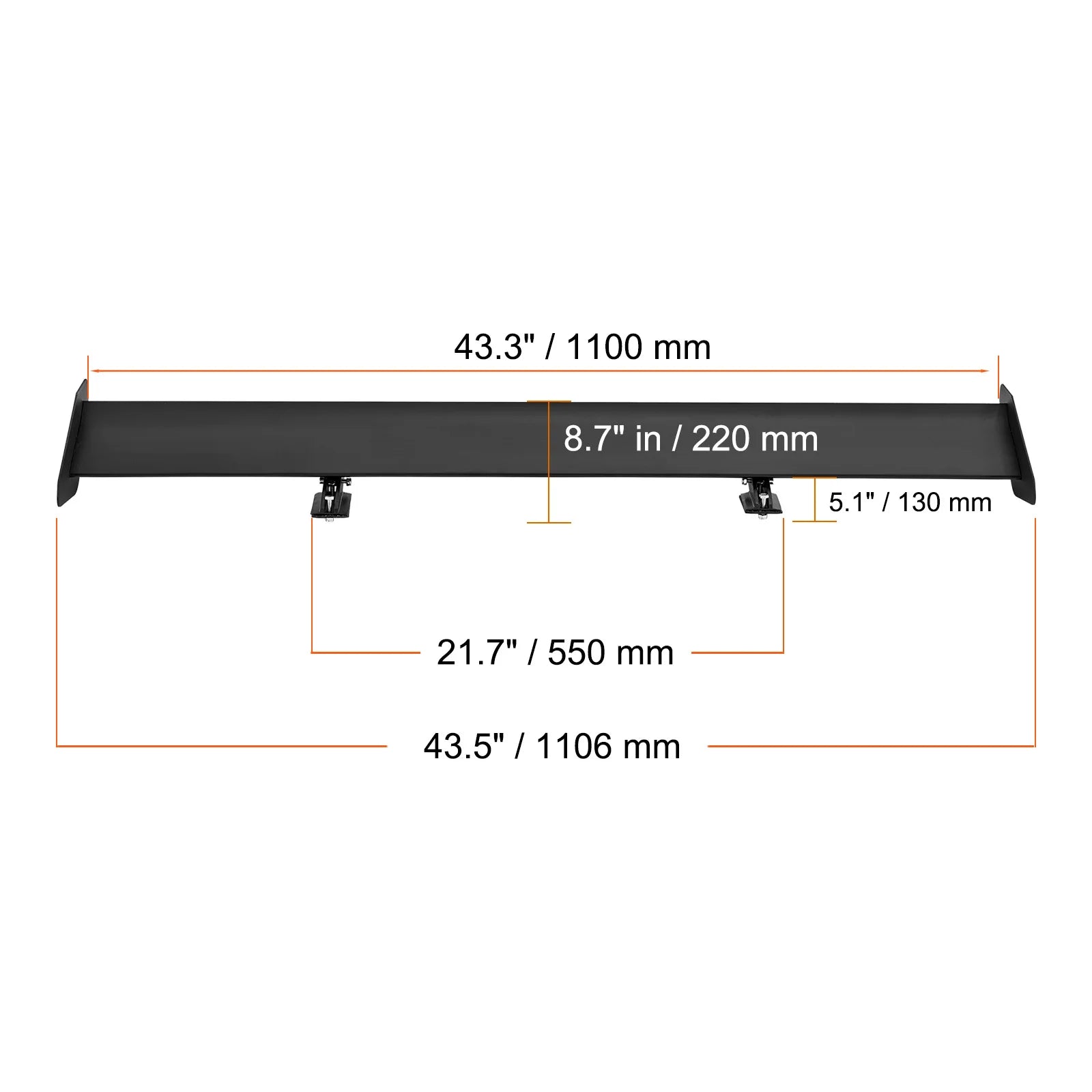 SucceBuy GT Wing Car Spoiler US Shipping Universal Spoiler with Double Deck Car