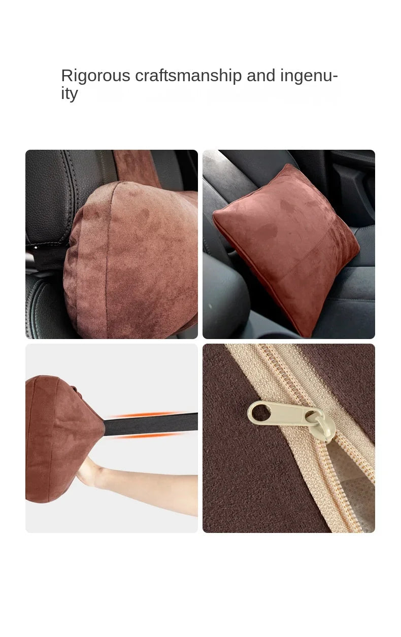 Car Headrest Neck Support Seat Maybach Design S Class Soft Universal Interior