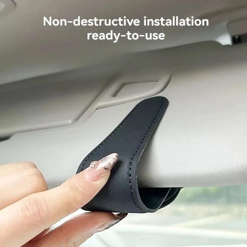 Car Glasses Clip Visor Storage Rack Multifunctional Creative Magnetic SUV Truck