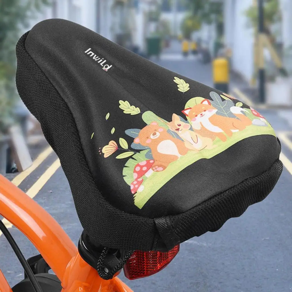 Kids Bicycle Seat Cushion Small Silicone Memory Foam Child Bike Cover Interior
