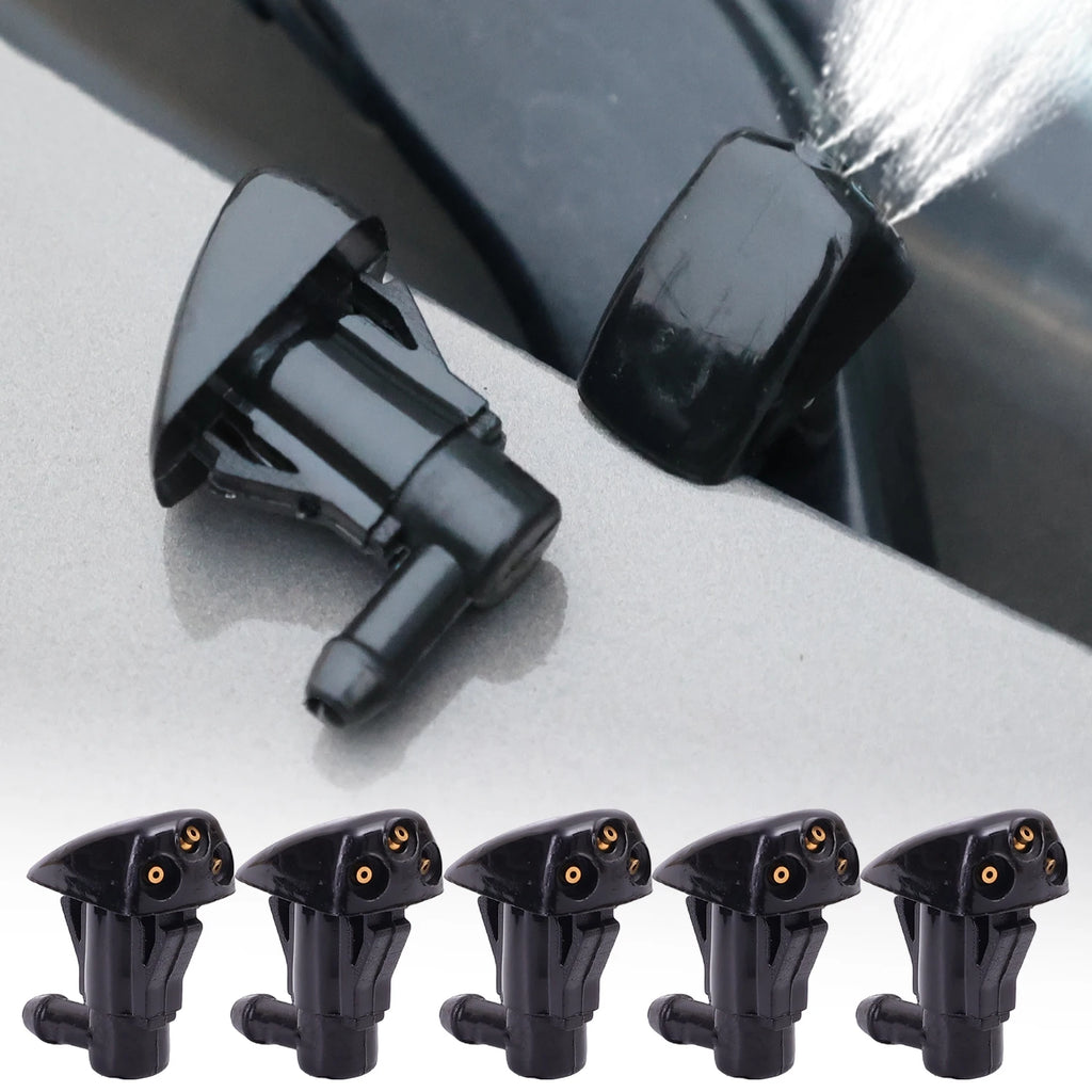 New Car Windshield Wiper Washer Spray Nozzle for Most Models Auto 3 Holes Premium Automotive Accessory