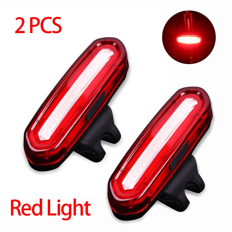 Cycling Tail Light Outdoor Highlight USB Charging Mountain Led Warning  Bike Lights Tail Lamp Rear Light Bicycle Accessories