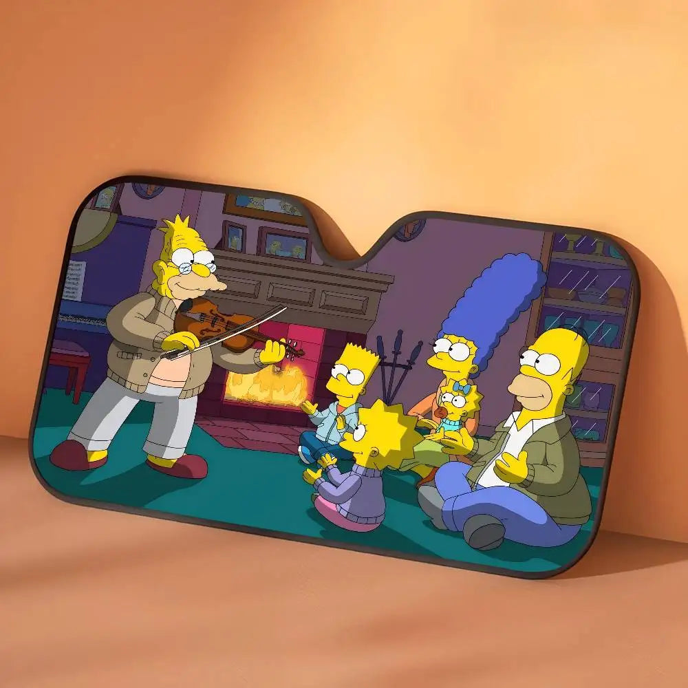 Car Window Sun Shade The S-Simpsons-es Cartoon Summer Window Widshield