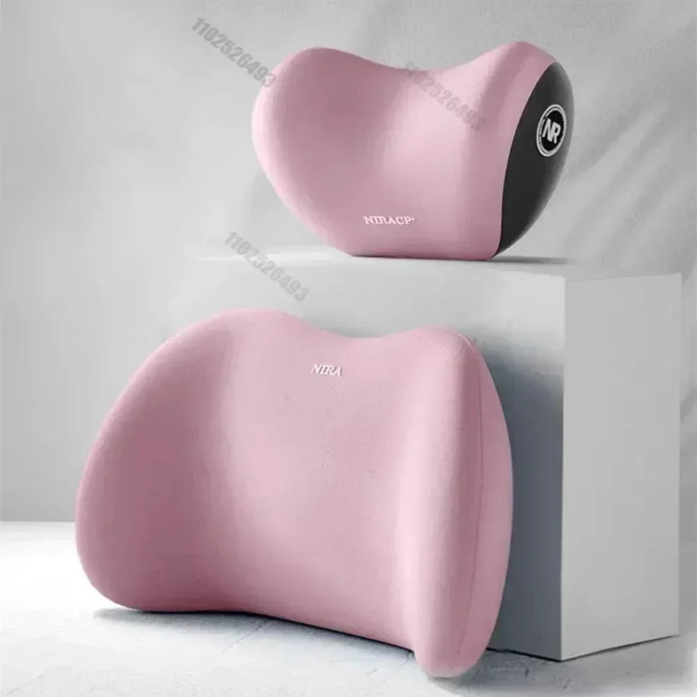 Car Headrest Lumbar Support Shoulder Pillow Memory Cotton Waist Interior