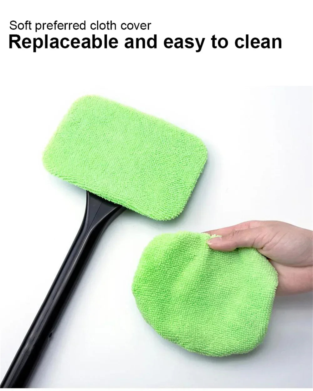 New Car Window Cleaner Brush Kit Windshield Cleaning Wash Tool Inside Interior Premium Automotive Accessory