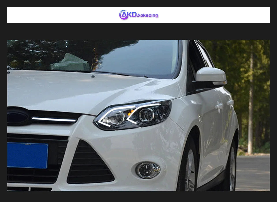 AKD Car Styling Headlights for Ford Focus LED Headlight Projector Lens 2012-2014 Focus 3 DRL Head Lamp Automotive Accessories