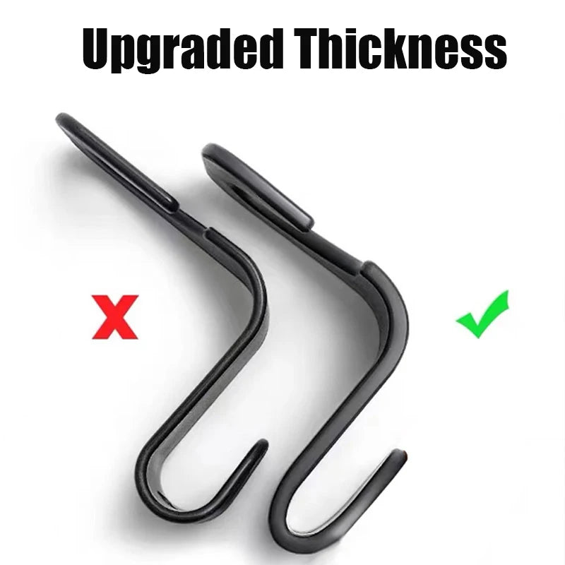 2 Pcs Car Headrest Hooks Hanger for Bags Seat Back Organizer Holder Clips Auto