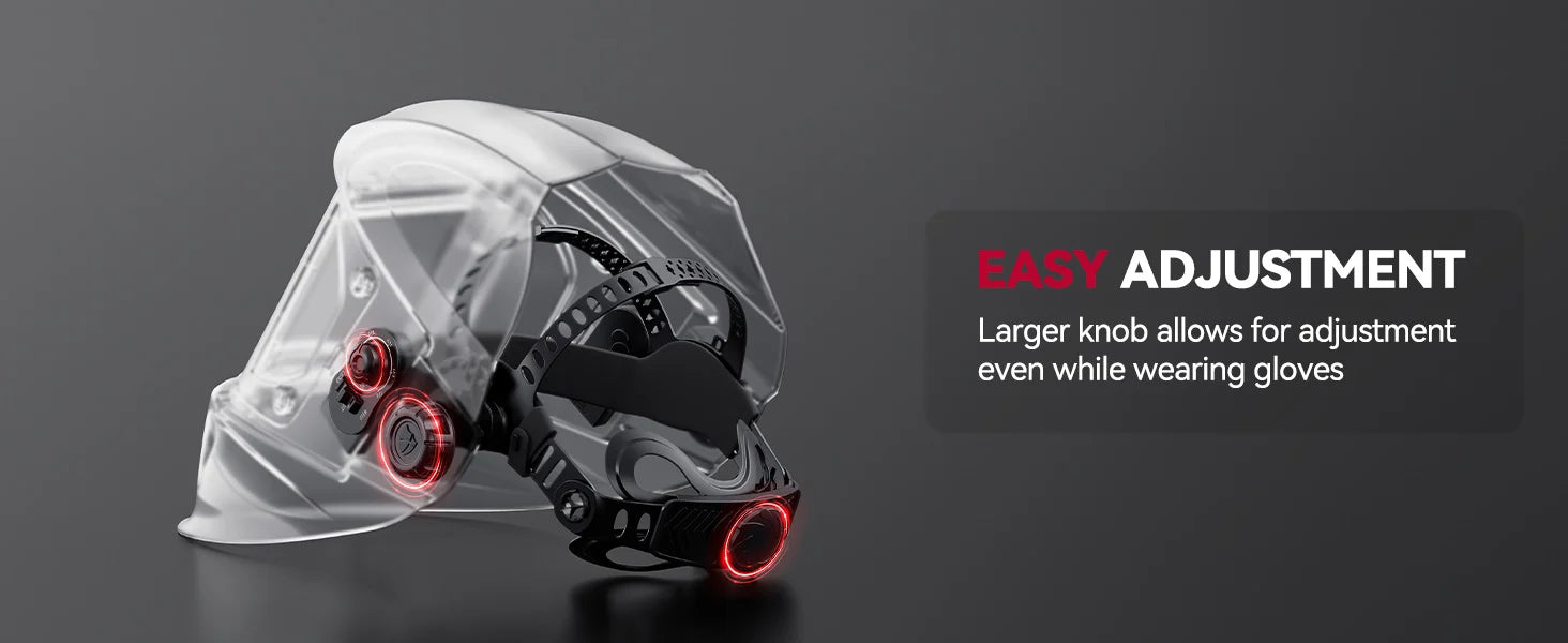 Auto Darkening Welding Helmet - ARCCAPTAIN With 180° Side View 4 Arc Sensor 1/1/1/1 True Color Welding Helmet For ARC MIG TIG CUT