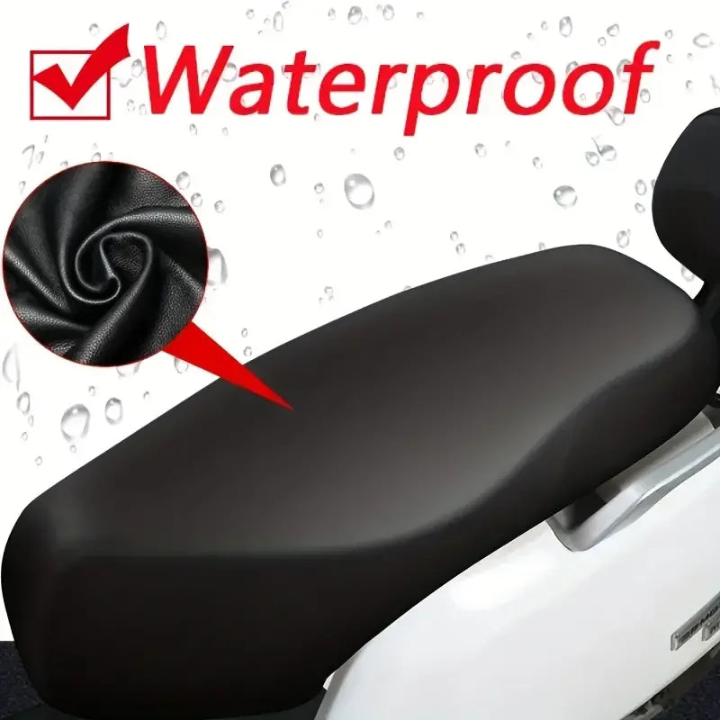 1 pc Motorcycle Black Seat Cover Waterproof Dustproof Rainproof Motorbike Scoote