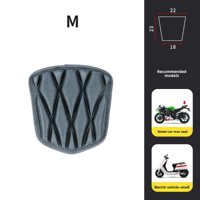 Motorcycle Seat Cover 3D Comfort Air EVA Cushion Waterproof UV Heat Interior