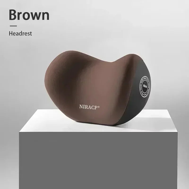 Ergonomic Car Headrest and Lumbar Support Set Memory Foam Neck Cushion Interior