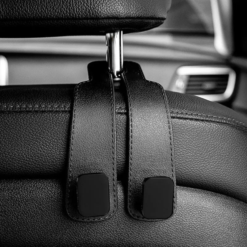 Car Headrest Hooks Hanger for Bags Seat Back Organizer Holder Clips Auto