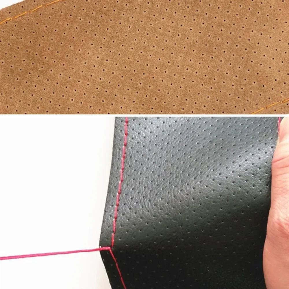 New Steering Wheel Cover Truck Handle Cover 42CM 45CM 47CM 50CM Braid Leather