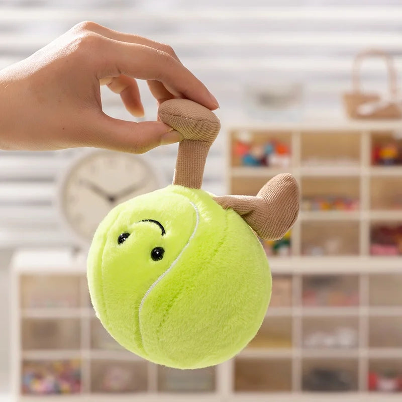 Doll With Feet Plush Toys Soft Stuffed Baseball Basketball Football Sports Ball Premium Automotive Accessory