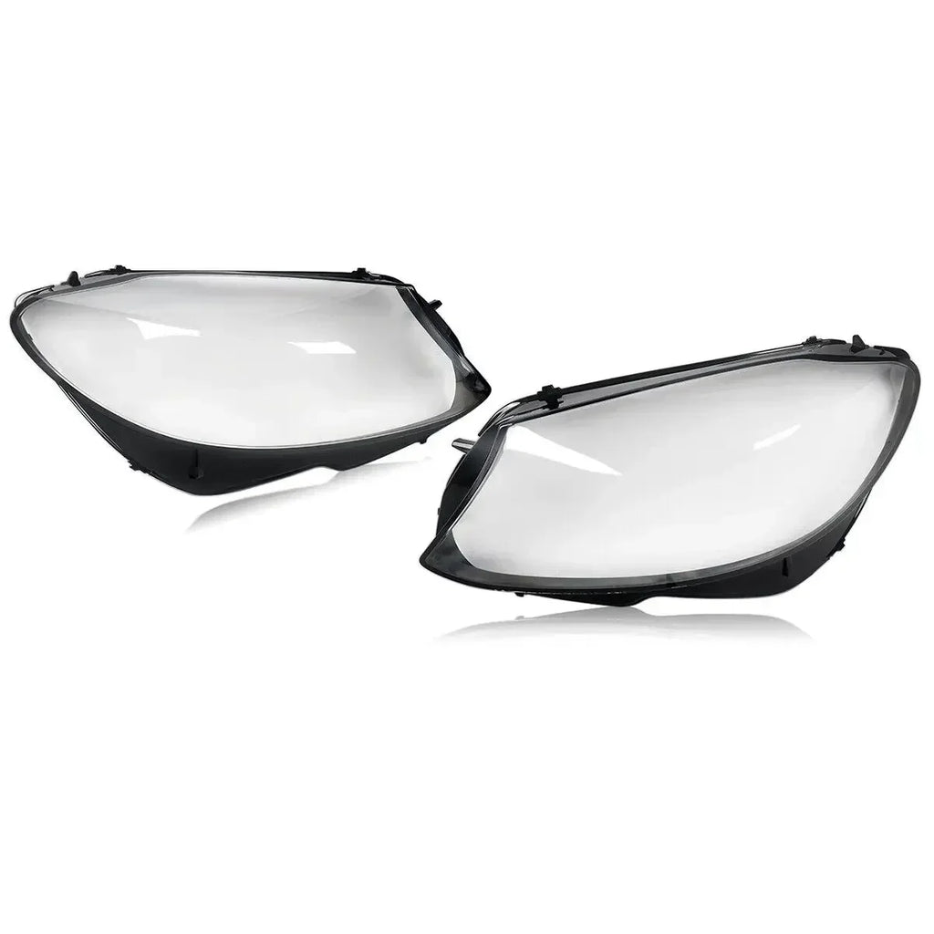 MAGICKIT Left & Right Side Headlight Cover Lens Cover For Mercedes-Benz C-Class W205 2019-2020 Car Accessories Polycarbonate