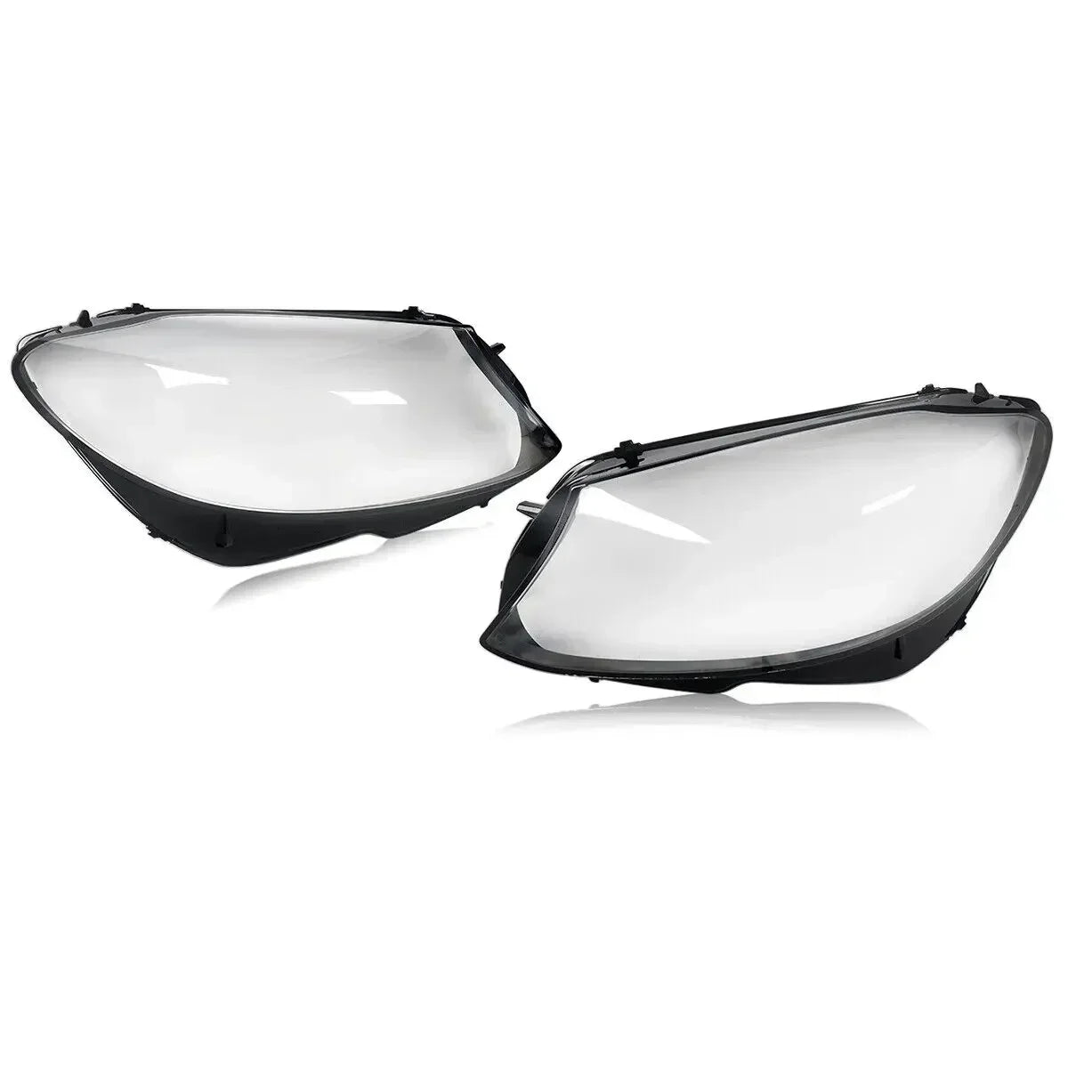 MAGICKIT Left & Right Side Headlight Cover Lens Cover For Mercedes-Benz C-Class W205 2019-2020 Car Accessories Polycarbonate