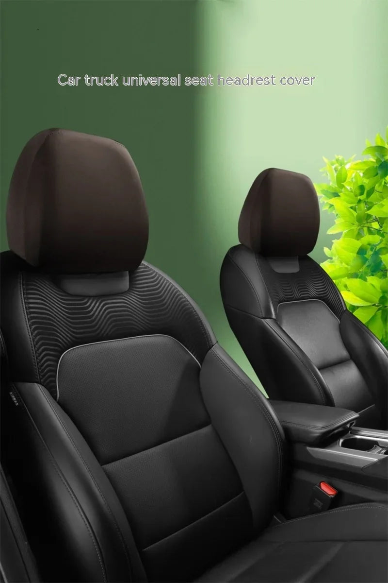 1PC Car Seat Headrest Cover Anti-Dirty Elastic Protective Interior Protector