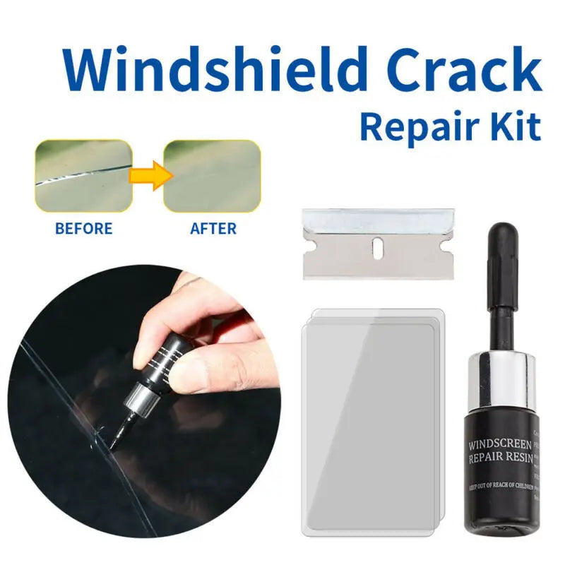 5PCS Automotive Glass Nano Repair Fluid Car Windshield Resin Crack Tool Kit Premium Automotive Accessory