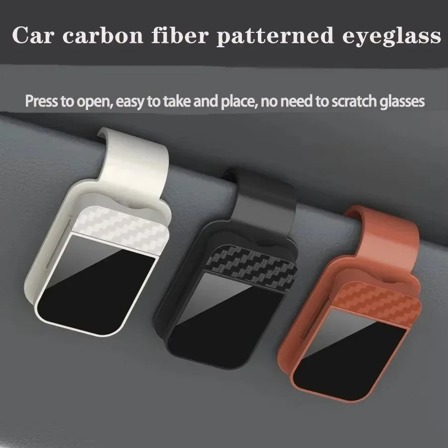 Car Sun Visor Sunglasses Clip Holder Stable Eyeglasses Hanger Card Ticket