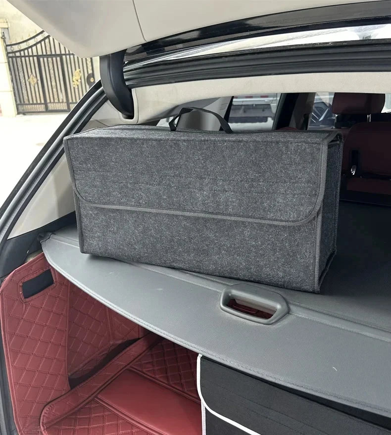 Car Trunk soft Organizer Felt Storage Box Accessories Large Anti Slip SUV Truck