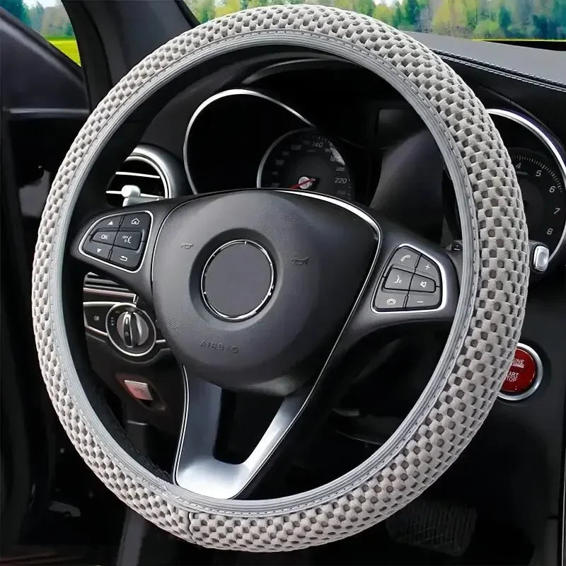 Elastic Elastic Steering Wheel Cover, Warm in Winter, Cool in Summer, Universal