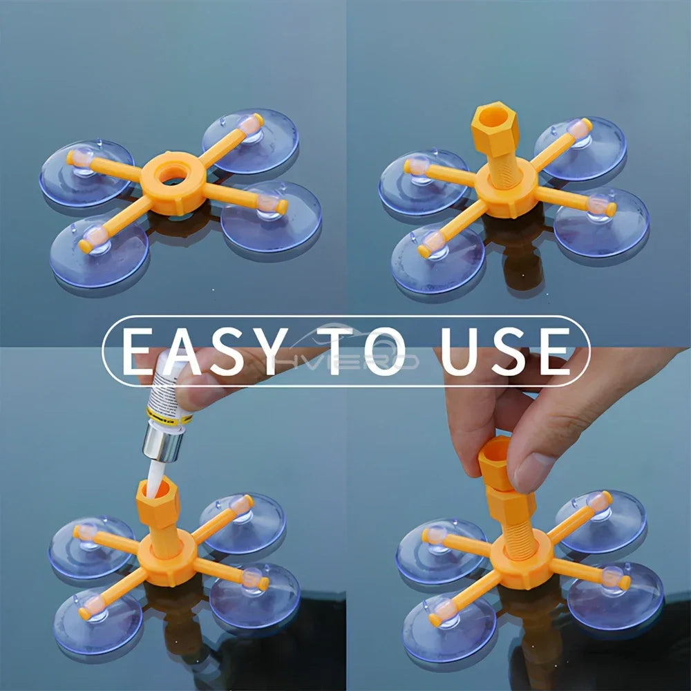 Windshield Repair Kit Scratche Quick Fix Car Styling Cracked Glass Windscreen Premium Automotive Accessory