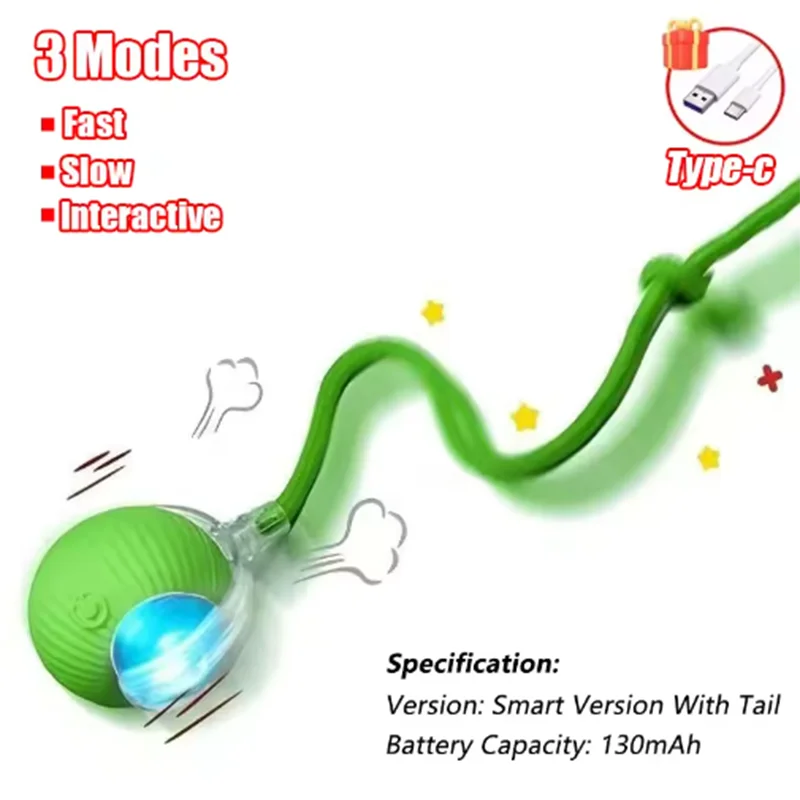 Cat Chaser Toy teasing cat balls and self-exciting cat sticks and ticks and resistant to wear and bite pet toys
