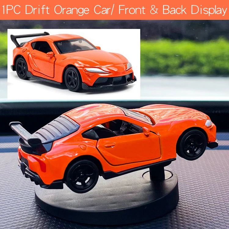 Drift Car dashboard toy model swing turning cool sports race auto ornaments Premium Automotive Accessory