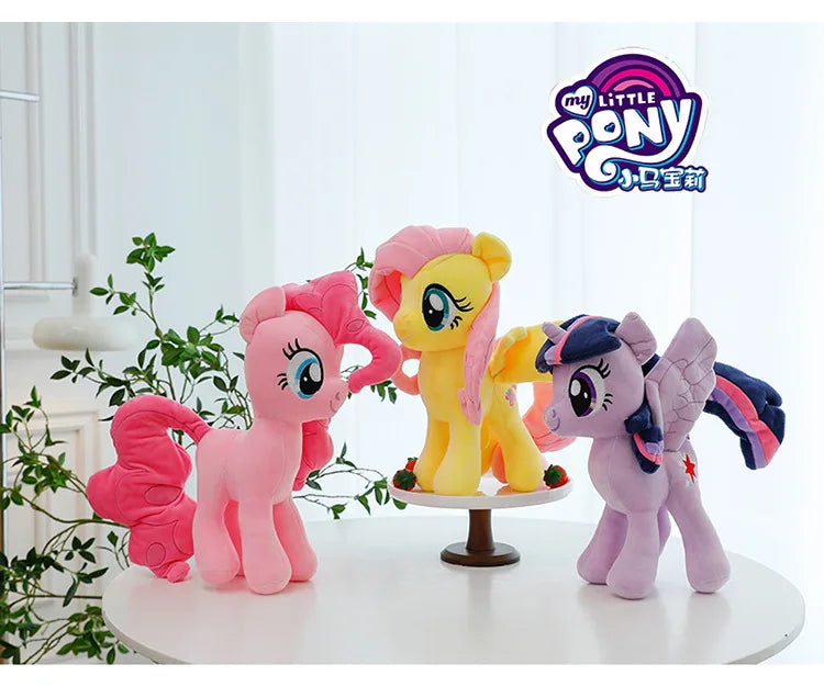 New My Little Pony Plush Doll Anime Twilight Sparkle Fluttershy Pinkie Pie Premium Automotive Accessory