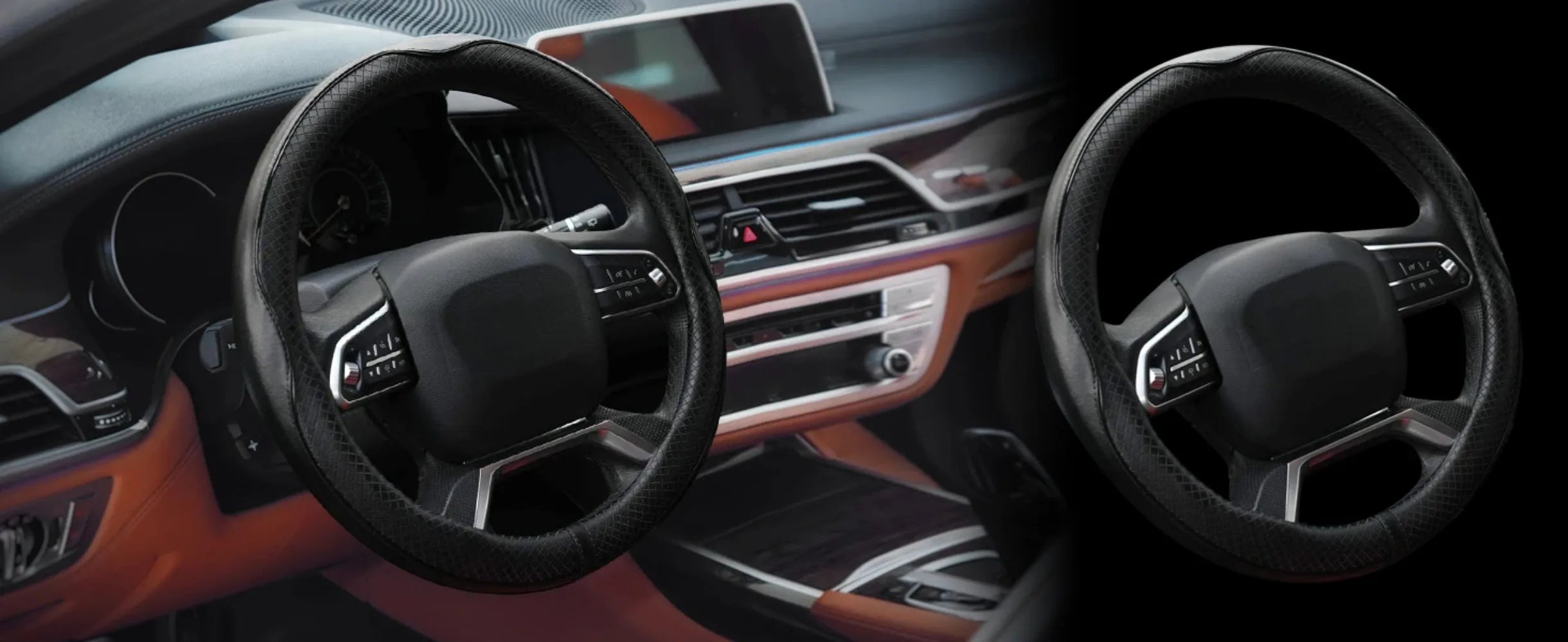 Car Steering Wheel Cover, Anti-Slip, Safety, Soft, Breathable, Heavy Duty