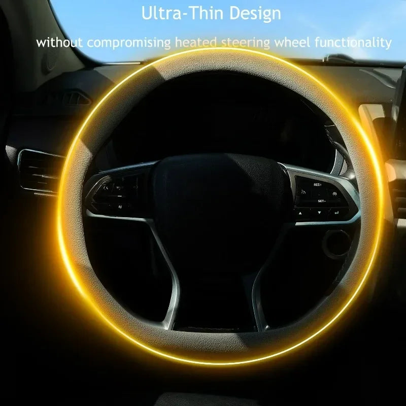 Car Steering Wheel Cover Universal for Round & D-Shaped 32cm Wheels Comfort Grip