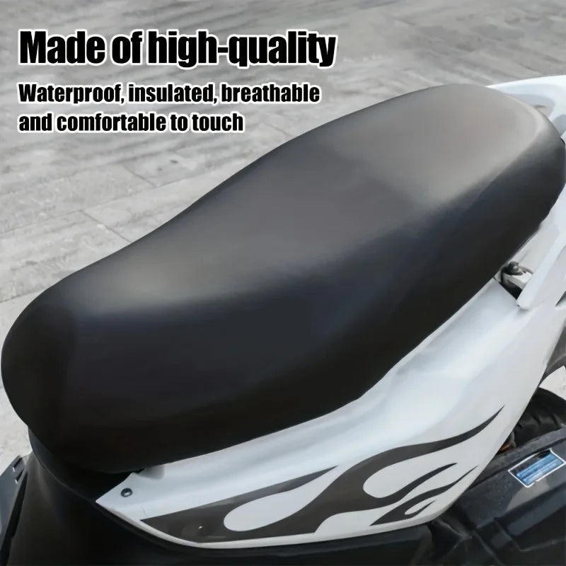 1 pc Motorcycle Black Seat Cover Waterproof Dustproof Rainproof Motorbike Scoote