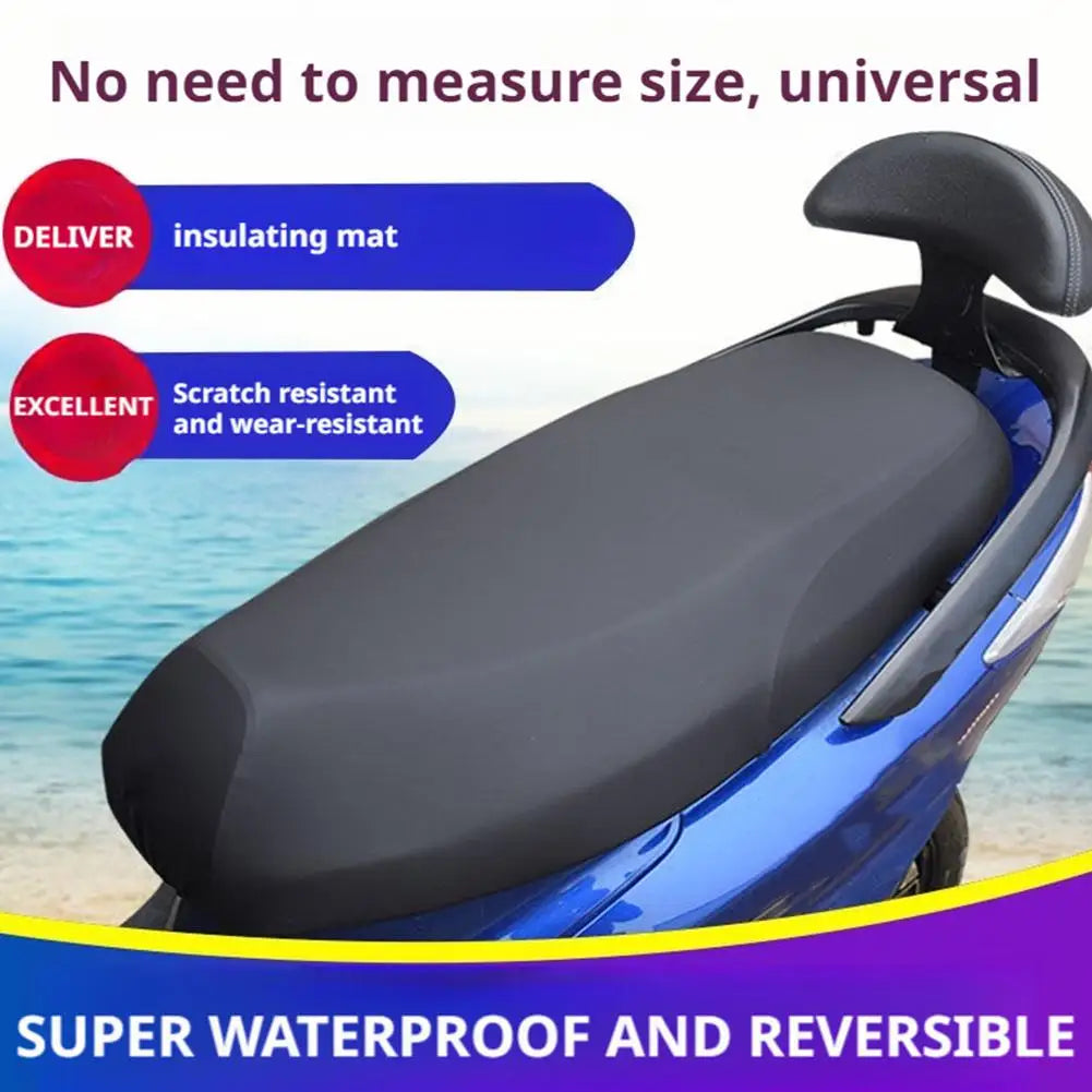 Motorcycle Seat Cover Waterproof Rain Dustproof Motorbike Scooter Cushion