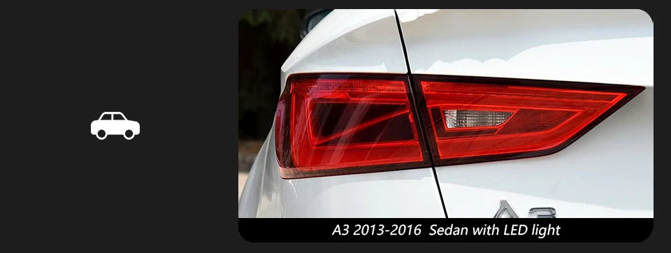 Car Lights for Audi A3 8V Limousine Sedan 2013-2020 LED Auto Taillight Assembly Upgrade Dynamic Turn Signal Lamp Accessories