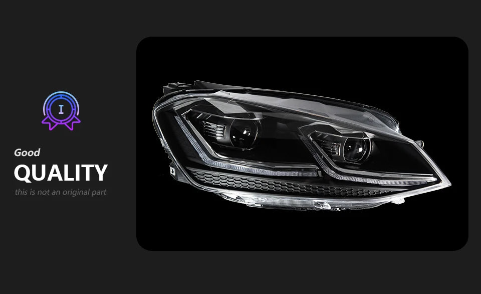 AKD Car Styling for VW Golf 7 MK7 LED Headlight 2013-2016 Golf7 DRL Dynamic Signal Head Lamp Projector Automotive Accessories