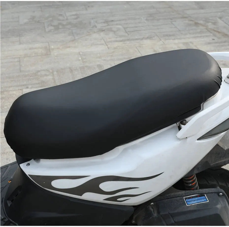 SEAMETAL Motorcycle Seat Covers Autocycle Cushion Waterproof Pu Leather Interior