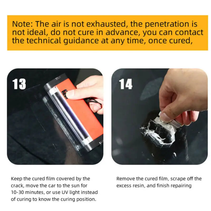 5PCS Automotive Glass Nano Repair Fluid Car Windshield Resin Crack Tool Kit Premium Automotive Accessory