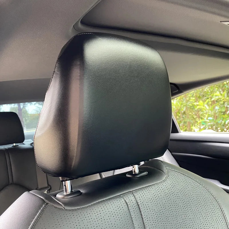 Universal Leather Car Headrest Cover Elastic Waterproof Dustproof Seat
