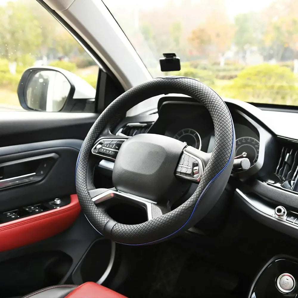Car Steering Wheel Cover, Anti-Slip, Safety, Soft, Breathable, Heavy Duty