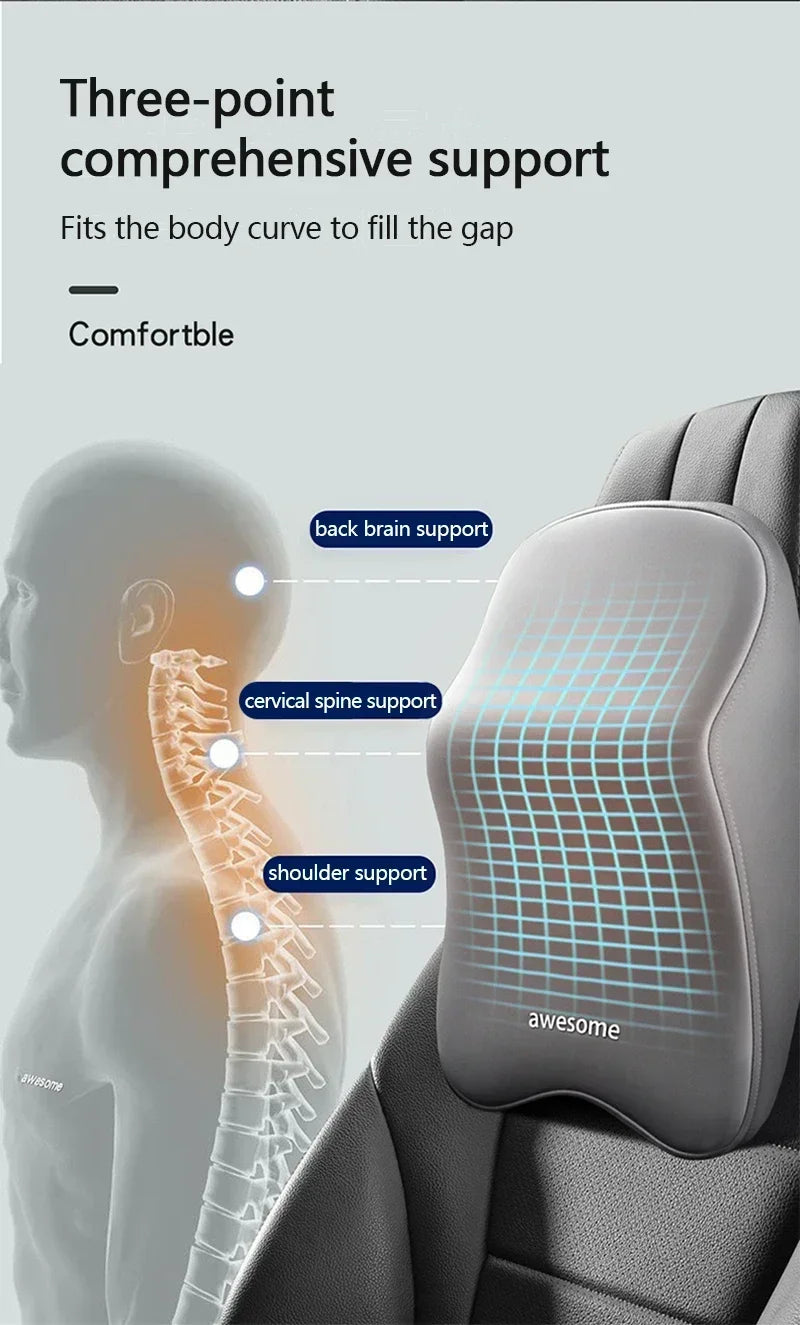 Car headrest neck pillow lumbar support mounted Interior Protector Auto Vehicle