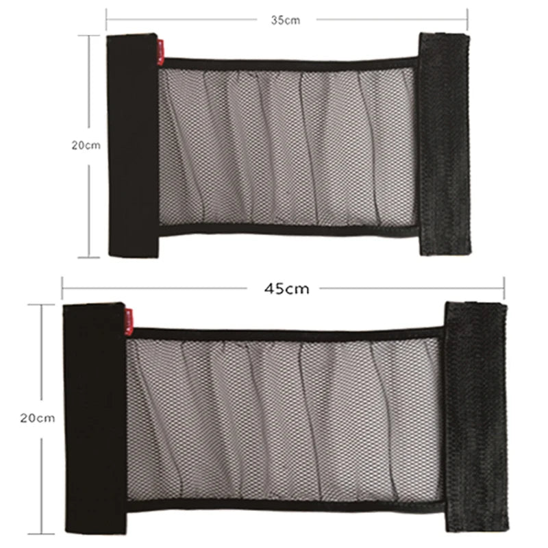 Car Back Rear Seat Storage Net Elastic String Universal Mesh Bag Interior