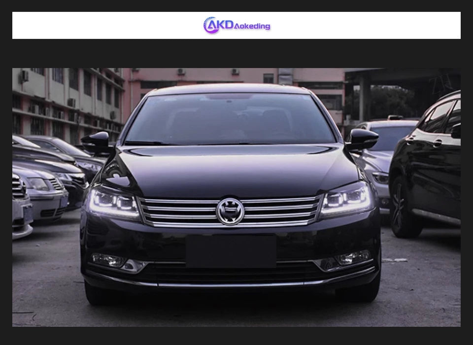 AKD Car Lights for VW Passat B7 LED Headlight Projector Lens 2012-2015 Magotan Dynamic Signal DRL Head Lamp Auto Accessories