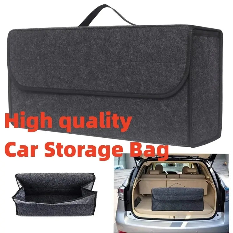 Car Trunk soft Organizer Felt Storage Box Accessories Large Anti Slip SUV Truck