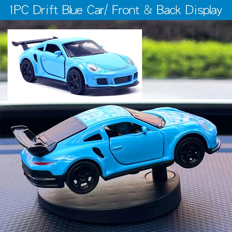Drift Car dashboard toy model swing turning cool sports race auto ornaments Premium Automotive Accessory