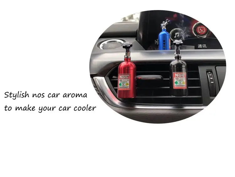 Car Air Freshener NOS Nitrogen Bottle Vent Aromatherapy Auto Aroma Flavoring SUV
