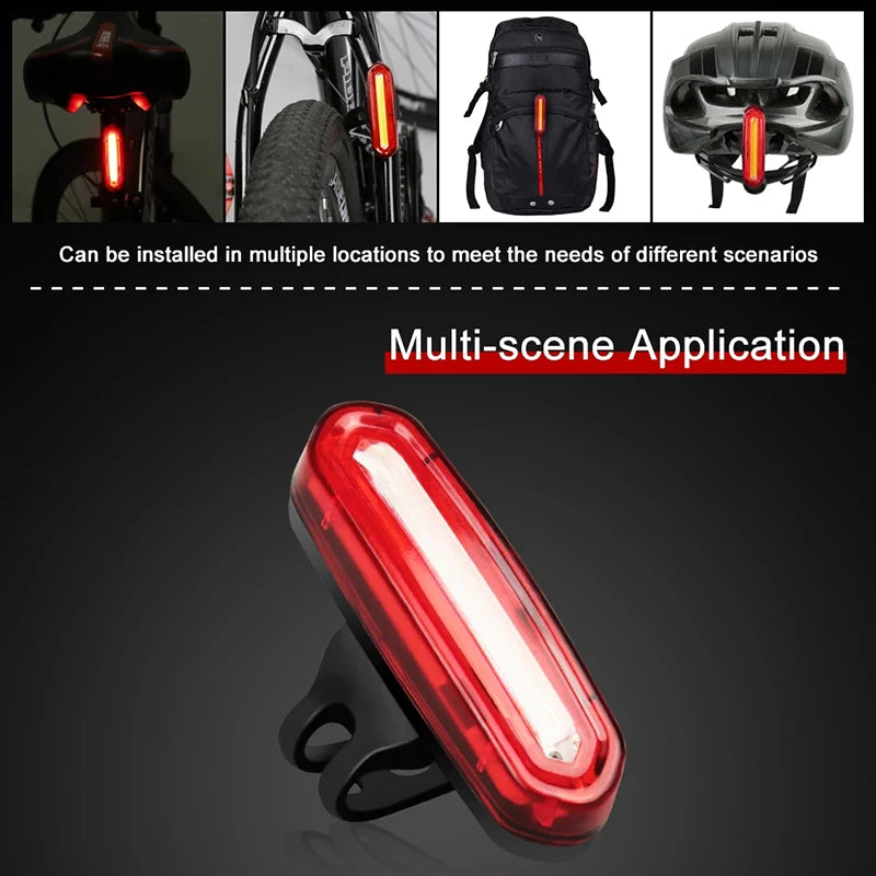 Cycling Tail Light Outdoor Highlight USB Charging Mountain Led Warning  Bike Lights Tail Lamp Rear Light Bicycle Accessories