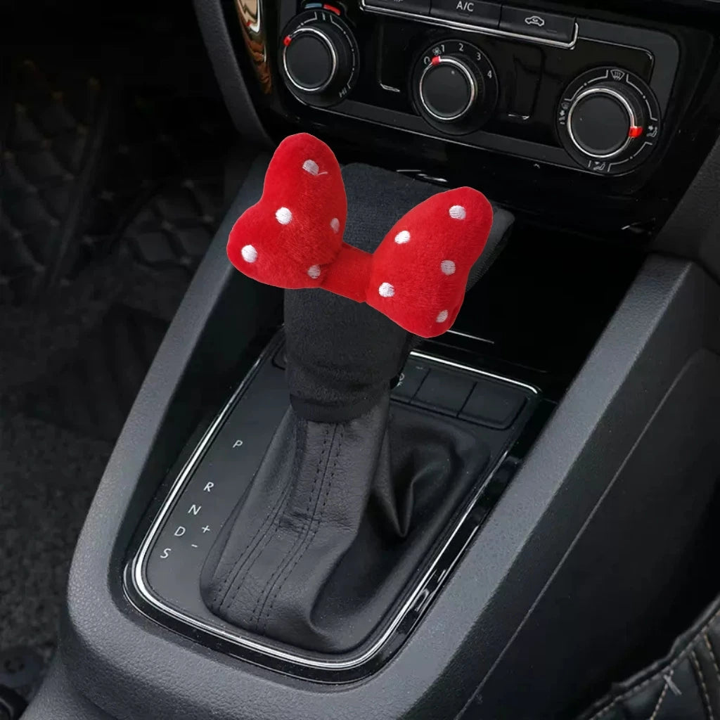 Bestseller Cute Bowknot Car Headrest Neck Pillow Universal Plush Seat Belt
