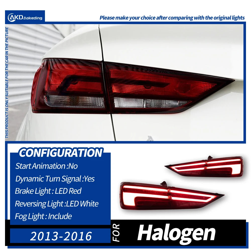 Car Lights for Audi A3 8V Limousine Sedan 2013-2020 LED Auto Taillight Assembly Upgrade Dynamic Turn Signal Lamp Accessories