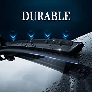 Car Windshield Wiper Blades Hook Universal Soft Rubber Frameless Bracketless Premium Automotive Accessory