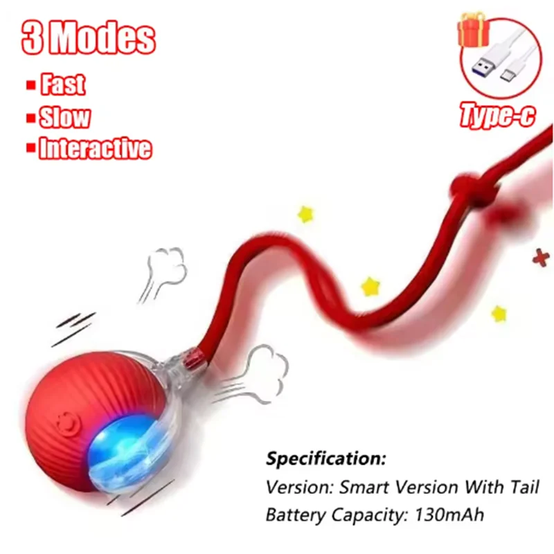 Cat Chaser Toy teasing cat balls and self-exciting cat sticks and ticks and resistant to wear and bite pet toys